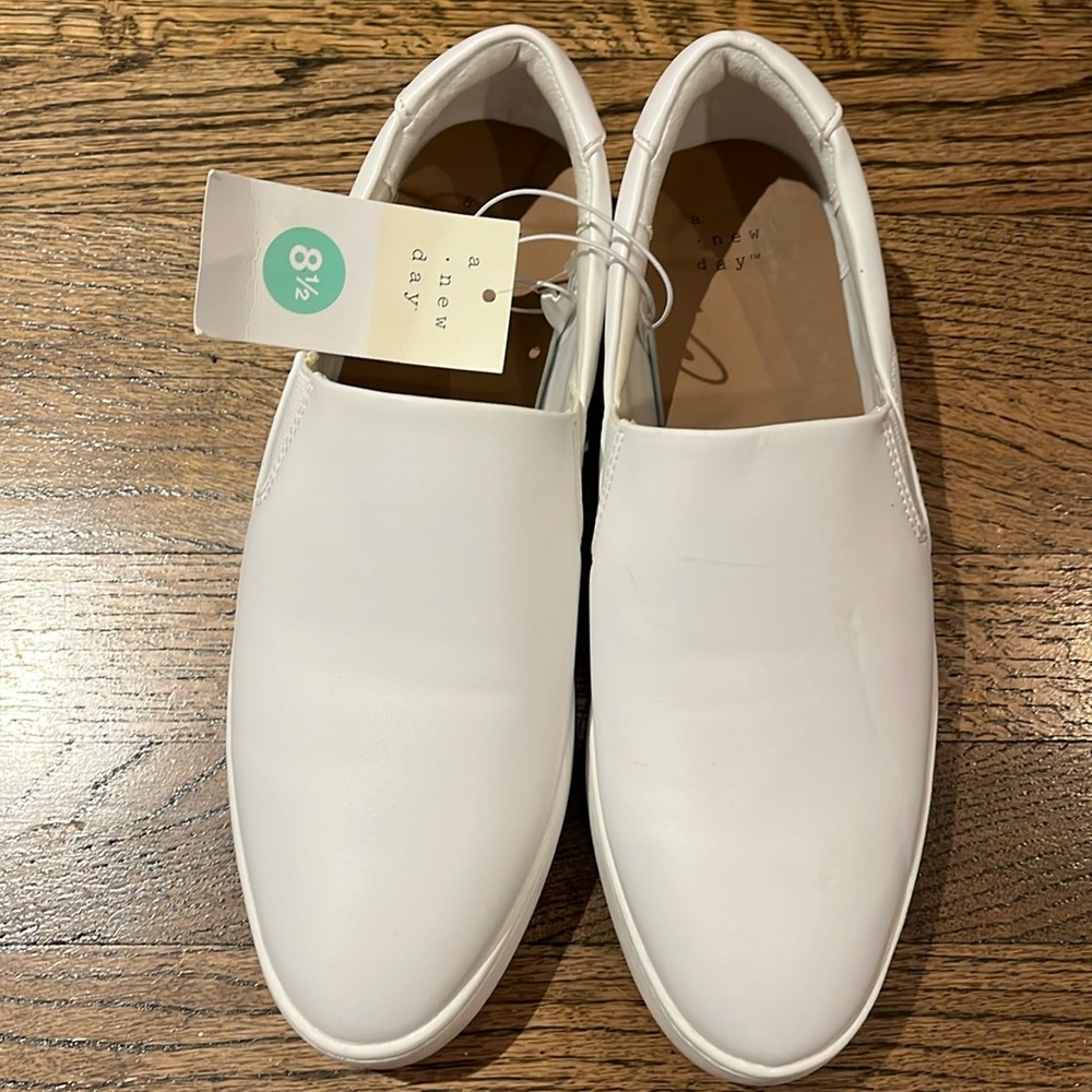 A New Day slide on shoe